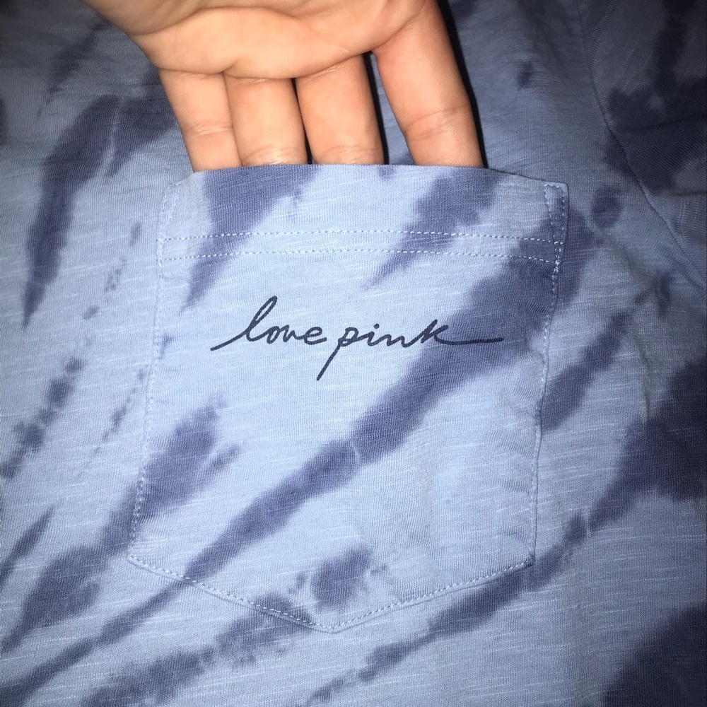 Tie-dye blue PINK shirt 🌙